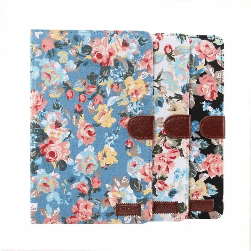 Чехол для Ipad mini4 Flower Series пасторальный Стиль Магнитная искусственная кожа с