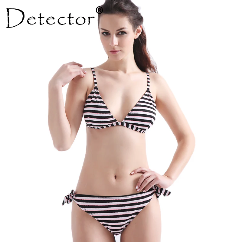 Detector Women's Mid Waist Bikini Women Sexy Slim Adjustable Strap Swimwear Push up Bathing Suit Ladies Summer Beach Swimsuit |
