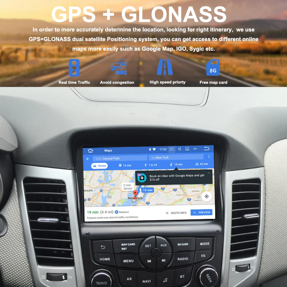 " 1din Автомобильный мультимедийный плеер Android 9,0 gps для Chevrolet Cruze радио 2010 2011 Авто Стерео навигация 4G 32G 8-ядерный MP4