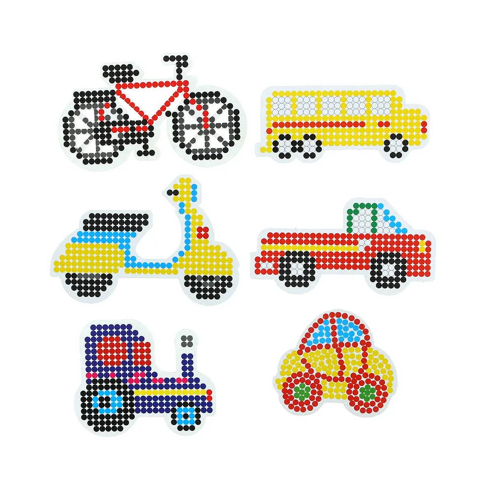 Набор из 5 мм ЭВА бусин набор игрушек сделай сам мини перлер Pegboard Tangram Jigsaw с
