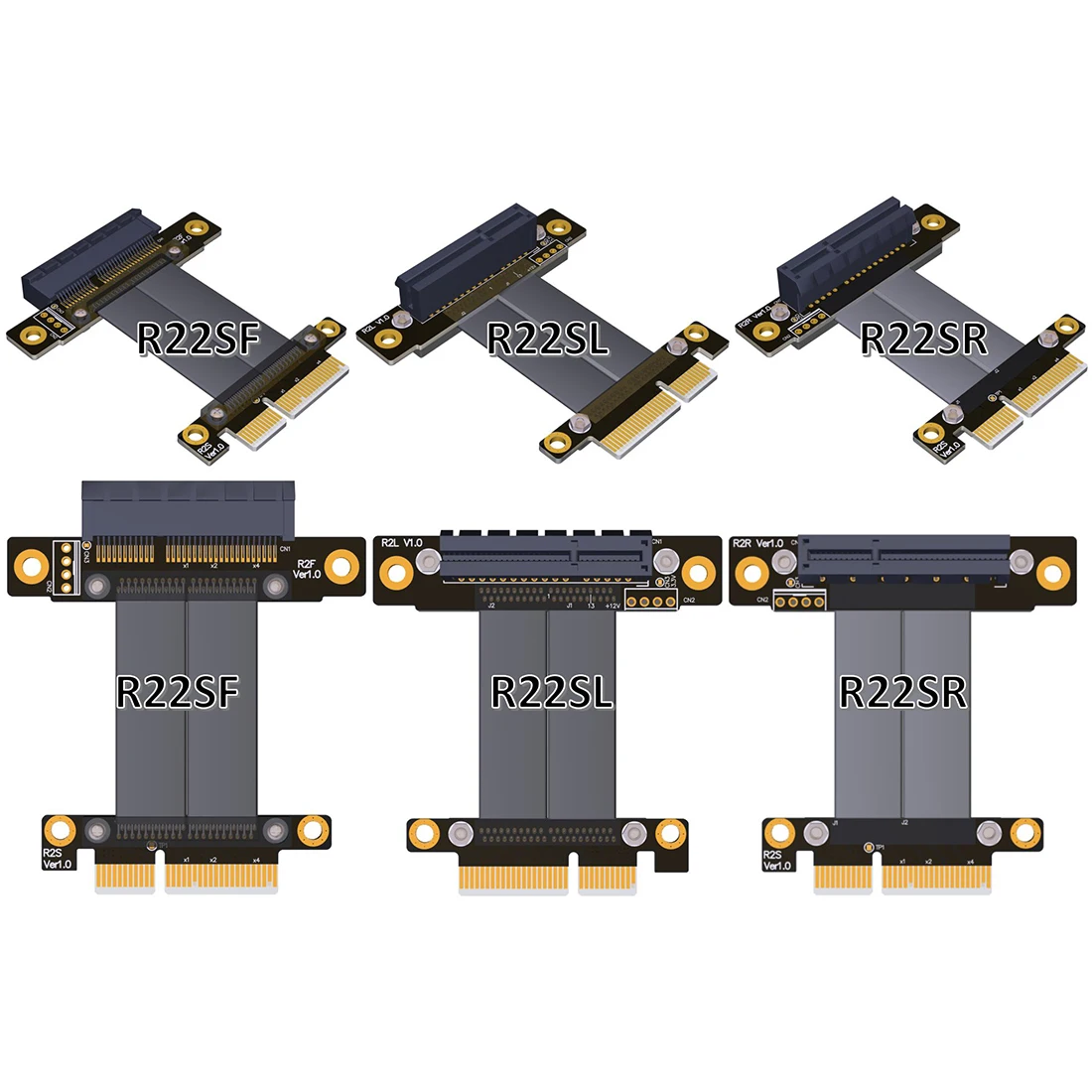 Удлинительный кабель PCIe 3 0x4 Штекер-гнездо R22SF PCI Express Gen3 материнская плата графика