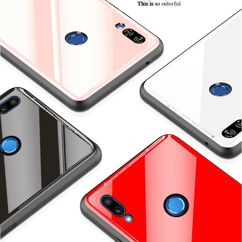 BFOLLOW Hard Case for Huawei Honor 10 V10 / 7A 7C Glass Back Cover Lite 9 Coque |
