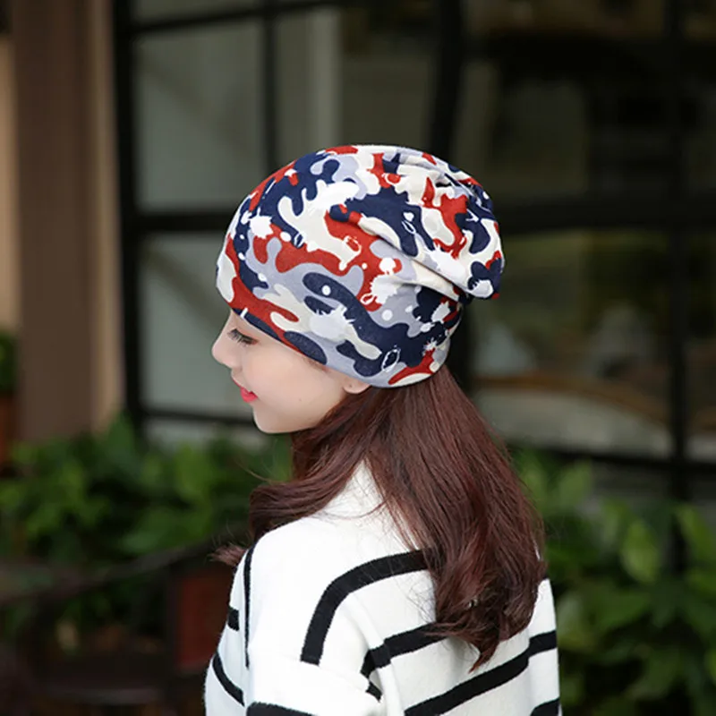 Новое поступление зимние камуфляжные шапочки 2 способа ношения шапки s 2017 женские