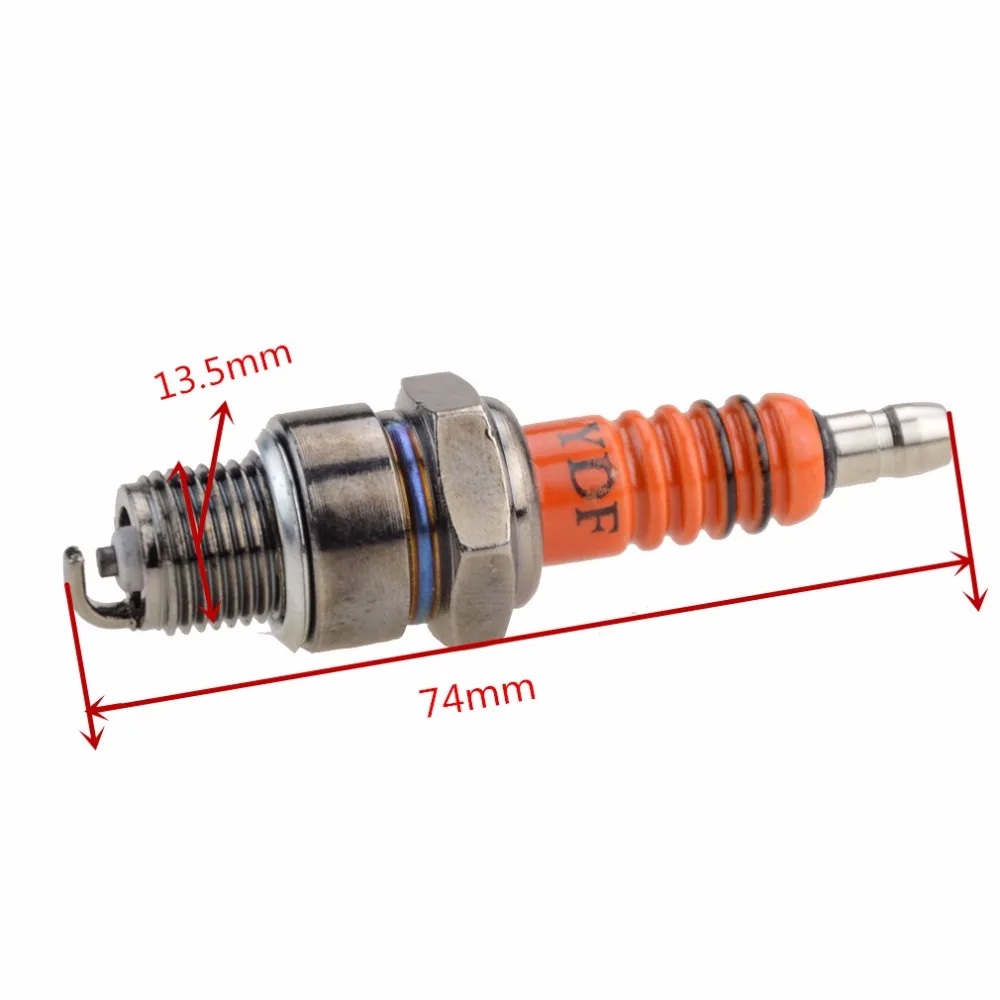 GOOFIT новая свеча зажигания E6TC для 50cc 70cc 90cc 110cc ATV 150 мопед H058 030|spark plug moped|e6tc spark plugatv