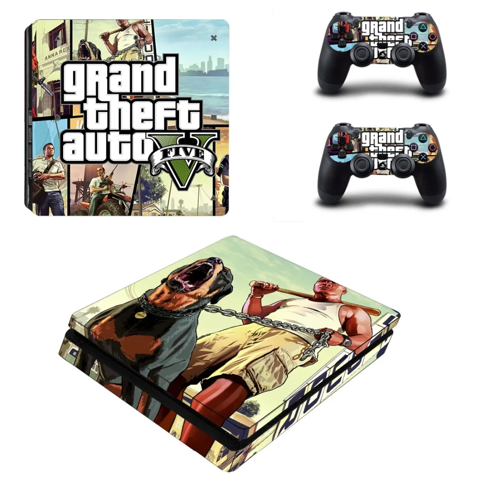 Grand Theft Auto V GTA5 PS4 тонкая наклейка для кожи виниловая Playstation 4 консоль и контроллер