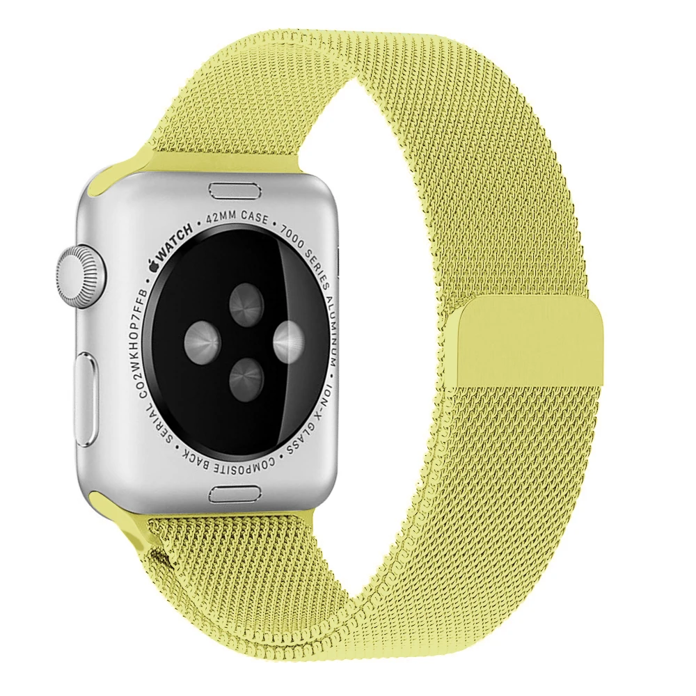 Ремешок для Apple Watch 38 мм 40 мм 42 мм 44 мм, Миланская Петля из нержавеющей стали, сетчатый Спортивный Браслет, магнитная застежка для iWatch серии 1/2/3/4