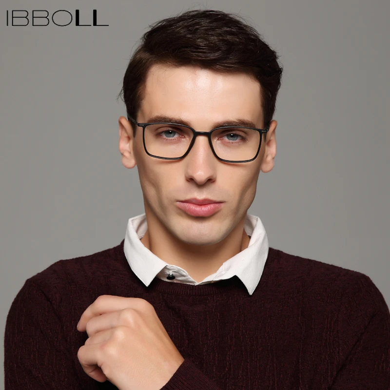 Ibboll оправа для мужских очков оптические очки мужчин 2018 Модные прозрачные линзы