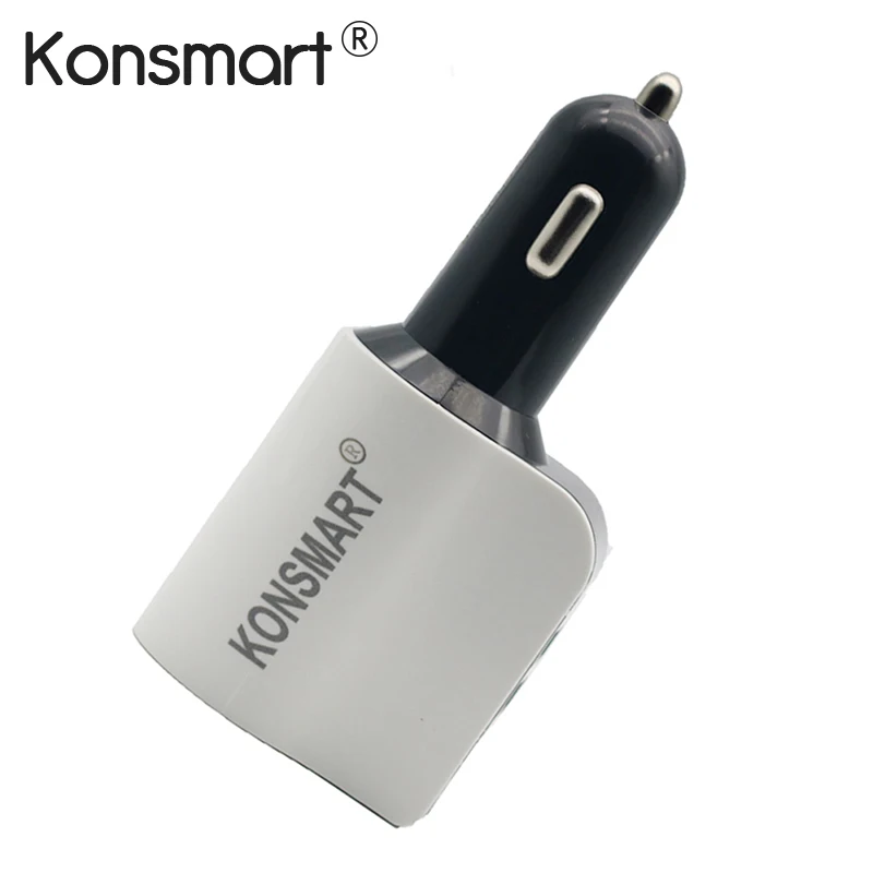 Автомобильное зарядное устройство Konsmart с двумя USB портами адаптер для