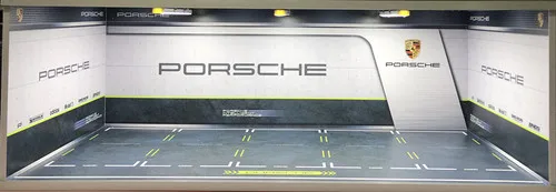 1:18 имитационная модель автомобиля из сплава, модель подземного гаража, автостоянка, модель сцены, игрушка, Пылезащитная витрина - Цвет: Porsche-5 green