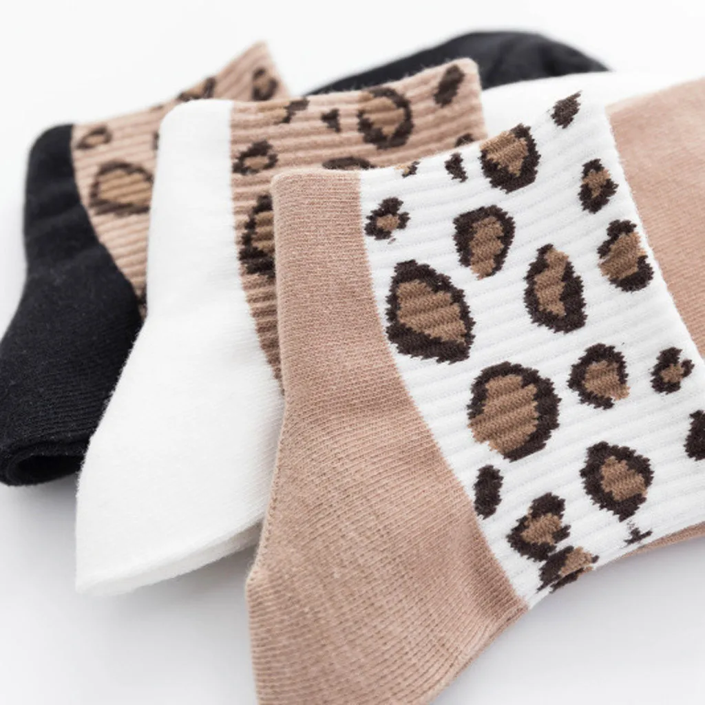 Новые весенние женские носки с леопардовым принтом Модные ножные браслеты Sox Bobby