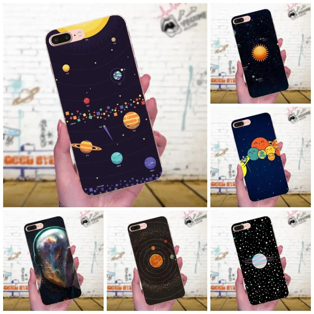 Глянцевая солнечная система Space Planet Stars красивая для Xiaomi Mi3 Mi4 Mi4C Mi4i Mi5 Mi 5S 5X 6 6X 8 SE A1
