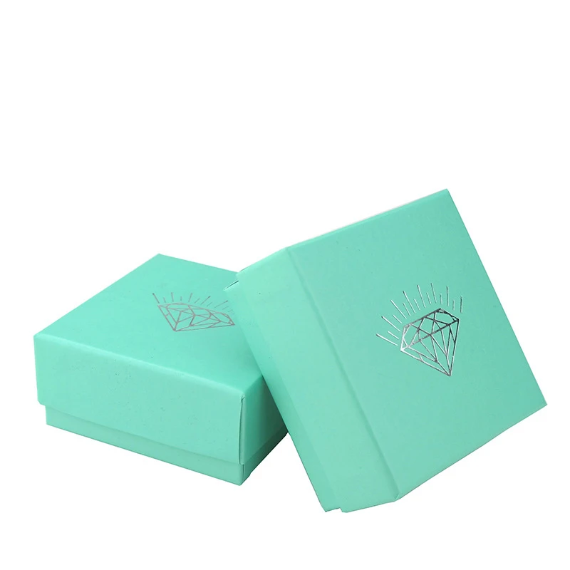 IDESTINY 11.11 High Quality Paper Packaging Blue Color Gift Boxes with Diamond Wholesale Jewelery Pendant Box Size 7.5*7.5*3.5cm | Украшения