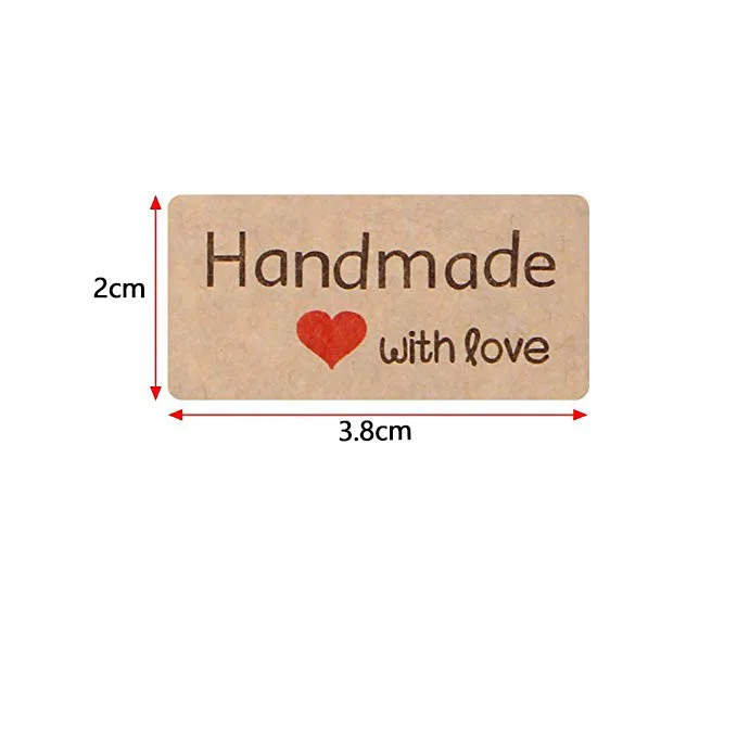 180 шт. наклейки Handmade with love|Канцелярские наклейки| |