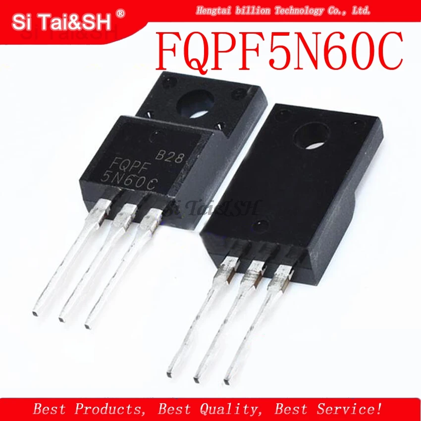 10 шт. FQPF5N60C 5N60C TO-220 5N60 TO220 MOS FET tr новый оригинал | Электронные компоненты и