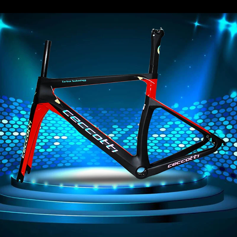 cettotti DIY Colors or Logo carbon road frame:carbon Frame+Seatpost+Fork+Clamp+Headset free shipping | Спорт и развлечения