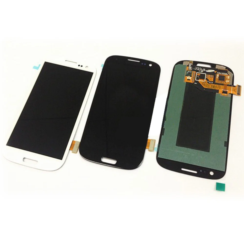 10 шт./лот оригинальное качество для Samsung Galaxy S3 i9300 I535 ЖК дисплей с сенсорный экран