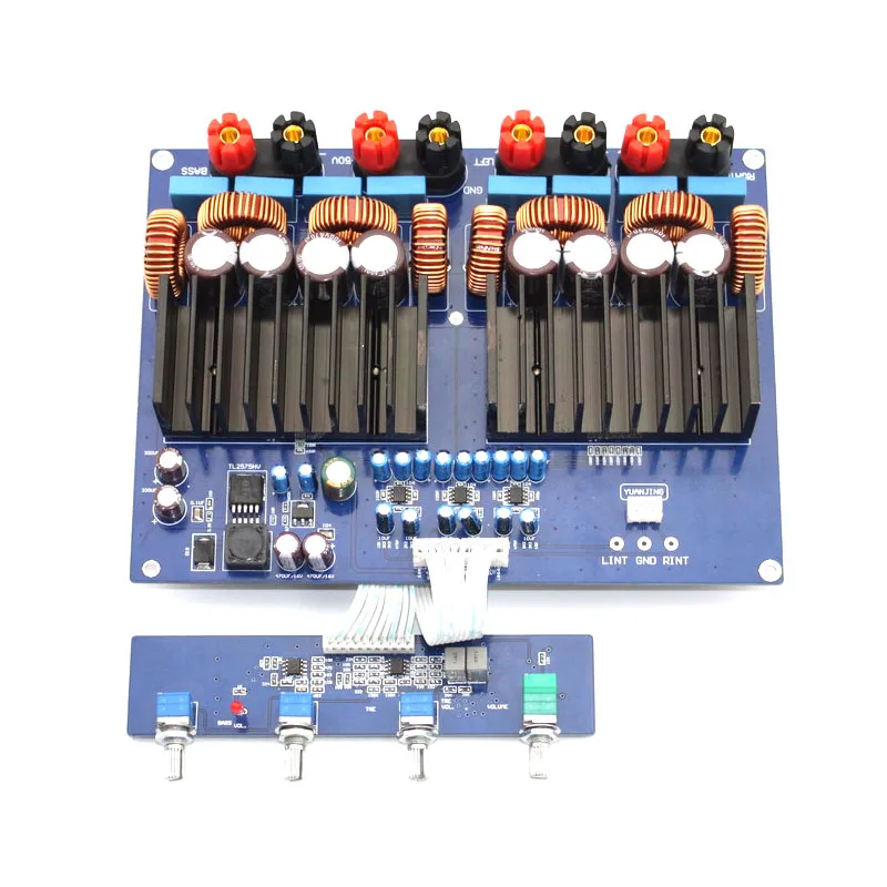 Kaolanhon TAS5630 DC40-46V 2,1 канальный 600 Вт+ 2*300 Вт усилитель класса D 330 мкФ/100 в* 4 Высокая мощность цифровой усилитель доска 120мА