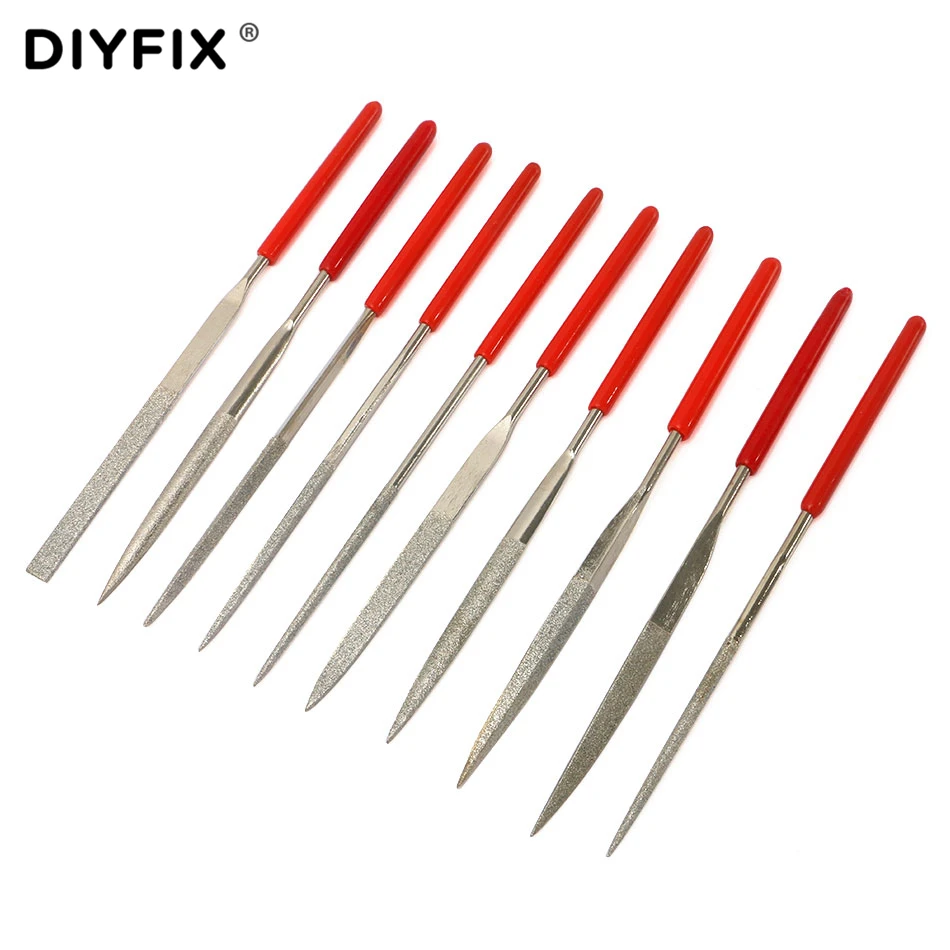 Набор алмазных мини иголок DIYFIX 10 шт. 5 дюйма 140 мм удобные инструменты для керамики