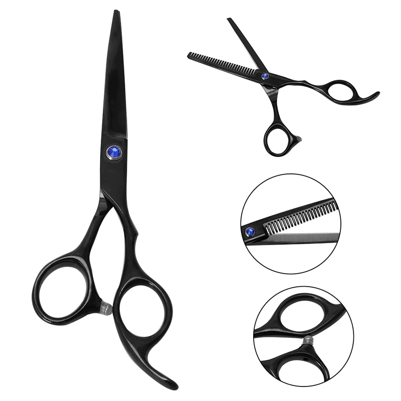 Парикмахерские ножницы из нержавеющей стали 6 дюймов|barber salon|scissors shearssteel scissors |