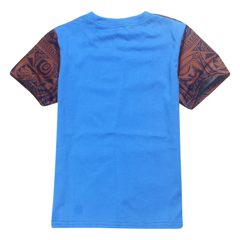 Крутой костюм для мальчиков Детский Моана Мауи маскарадный хлопковая Футболка
