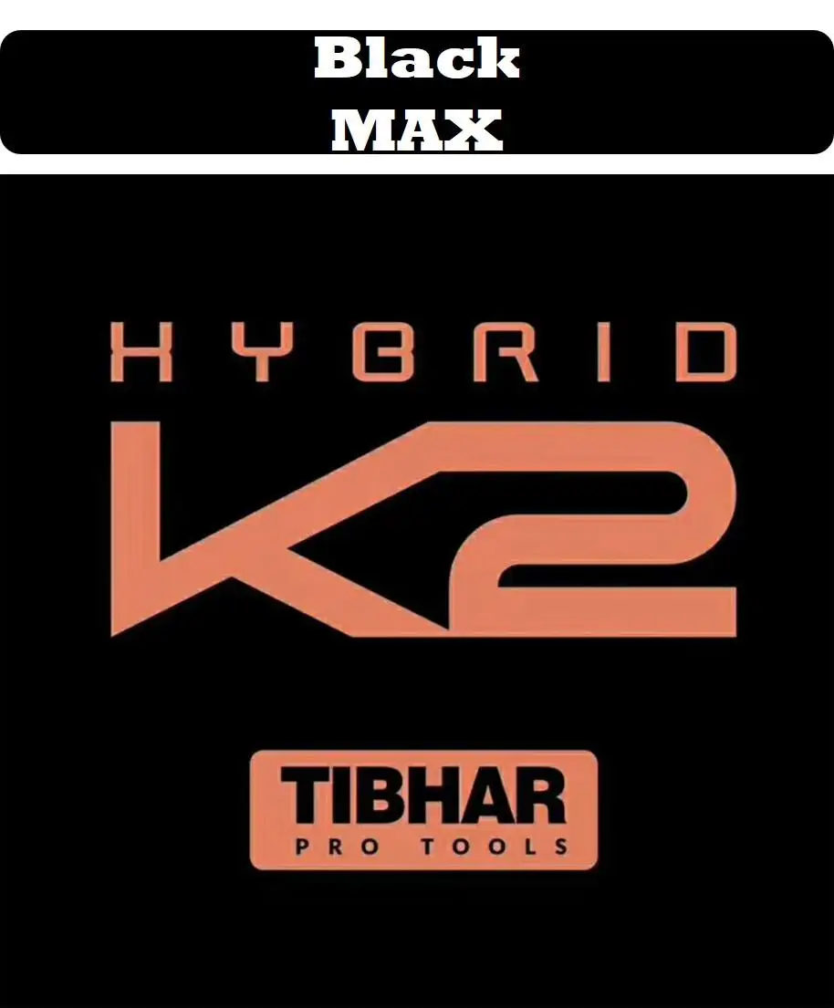 Оригинальная резиновая ракетка для настольного тенниса Tibhar Hygrid K2, ракетка для пинг-понга, прыщи из каучука - Цвет: black MAX