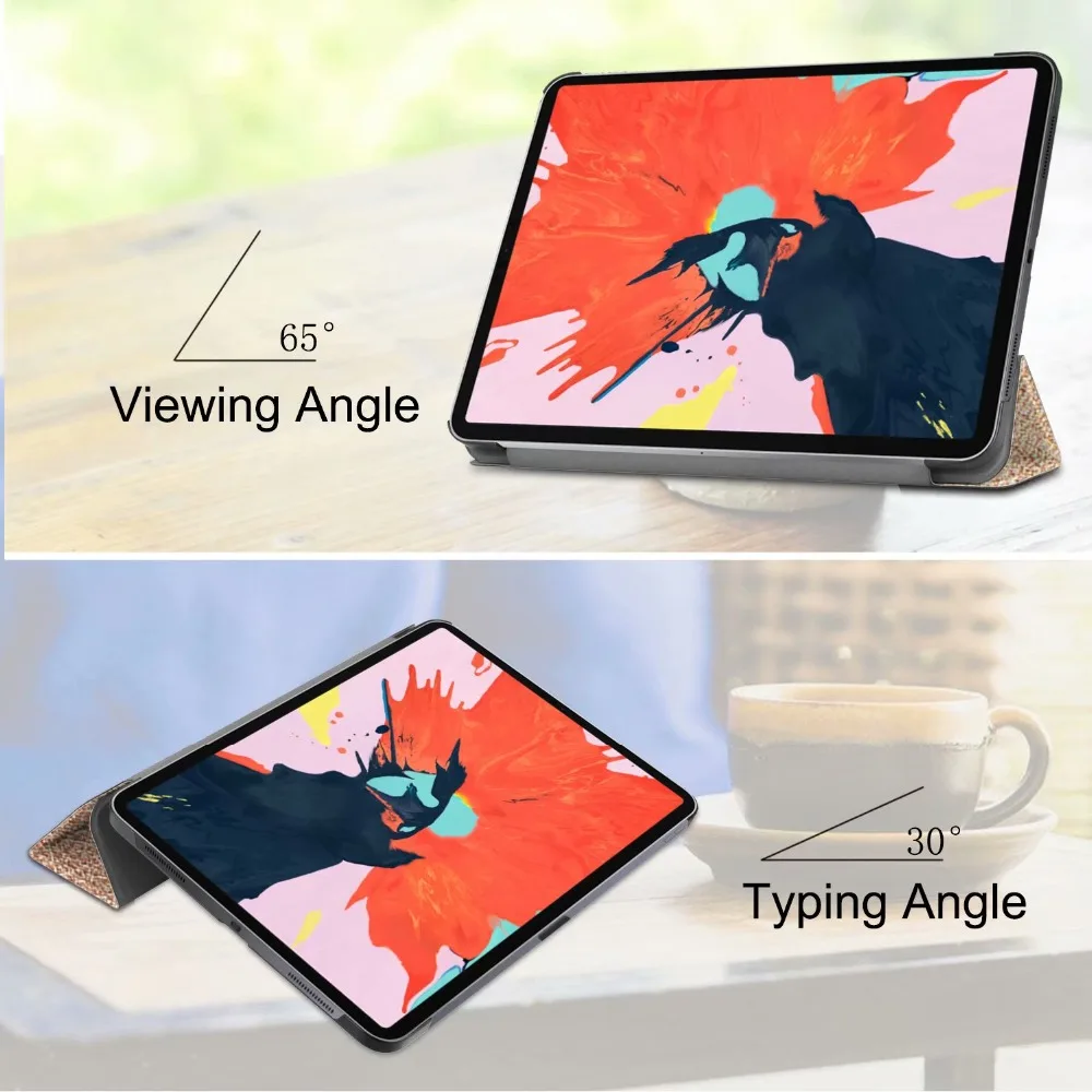 Магнитный смарт чехол для iPad Pro 12 9 2018 Trifold стенд магнит Авто Режим сна/Пробуждение