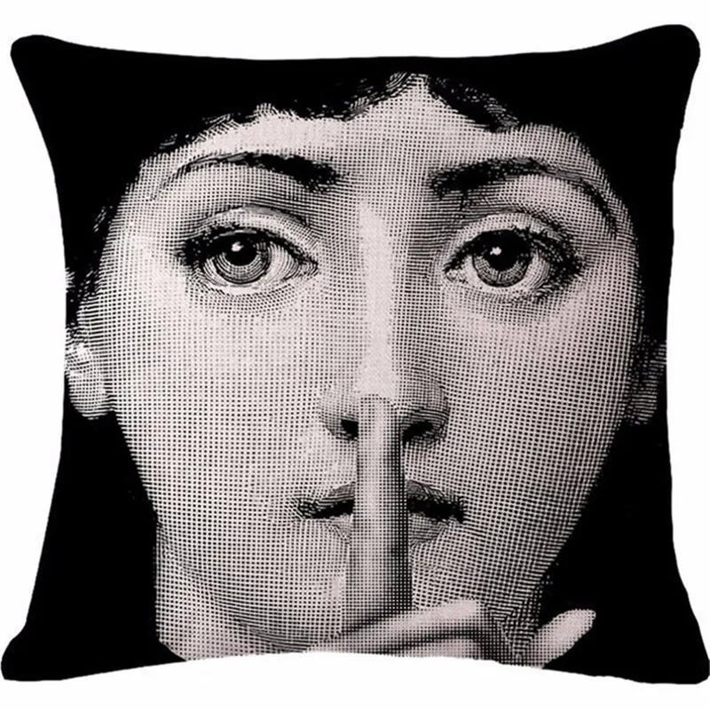 Модный высококачественный чехол из хлопка и льна в стиле ретро Fornasetti art master Car, декоративный Чехол на подушку для дивана и дома 32