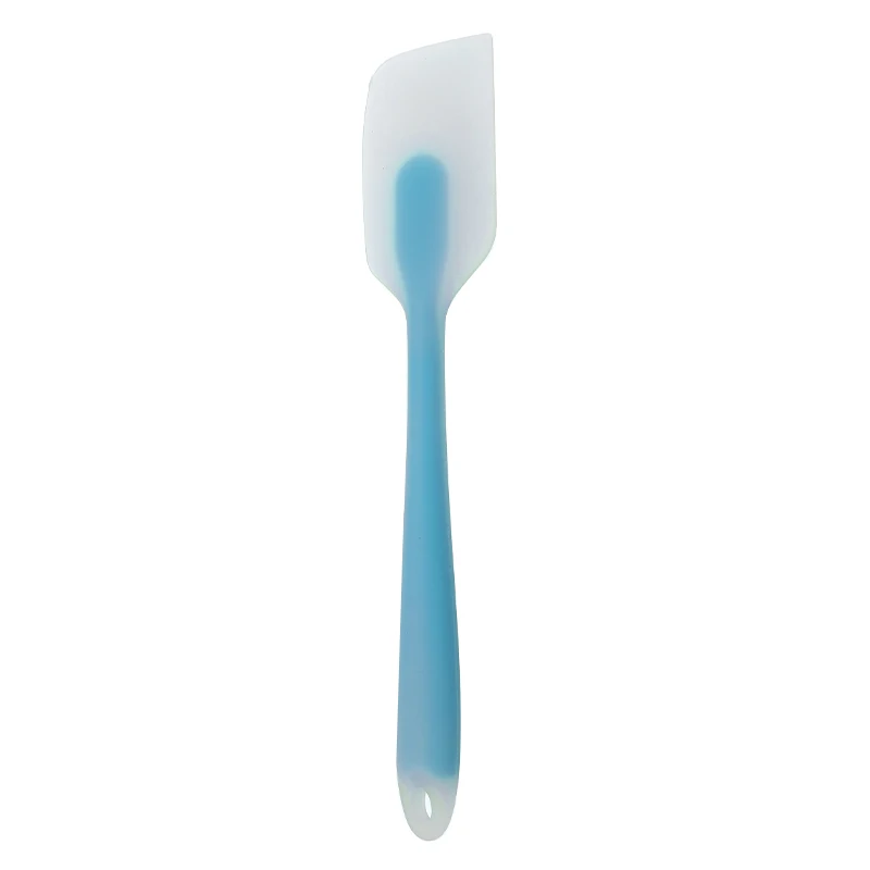 Blue Силиконовая лопатка для торта, крема, масла, силиконовая лопатка для детей, для семьи, дня рождения, вечеринки, кухонные аксессуары, 6 цветов - Цвет: Blue