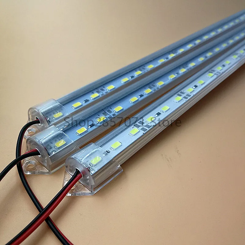 5 шт.* 50 см с фабрики DC 12 В SMD 5730 5630 Светодиодный светильник с жесткой полосой алюминиевый корпус+ крышка из поликарбоната светодиодный светильник 5730