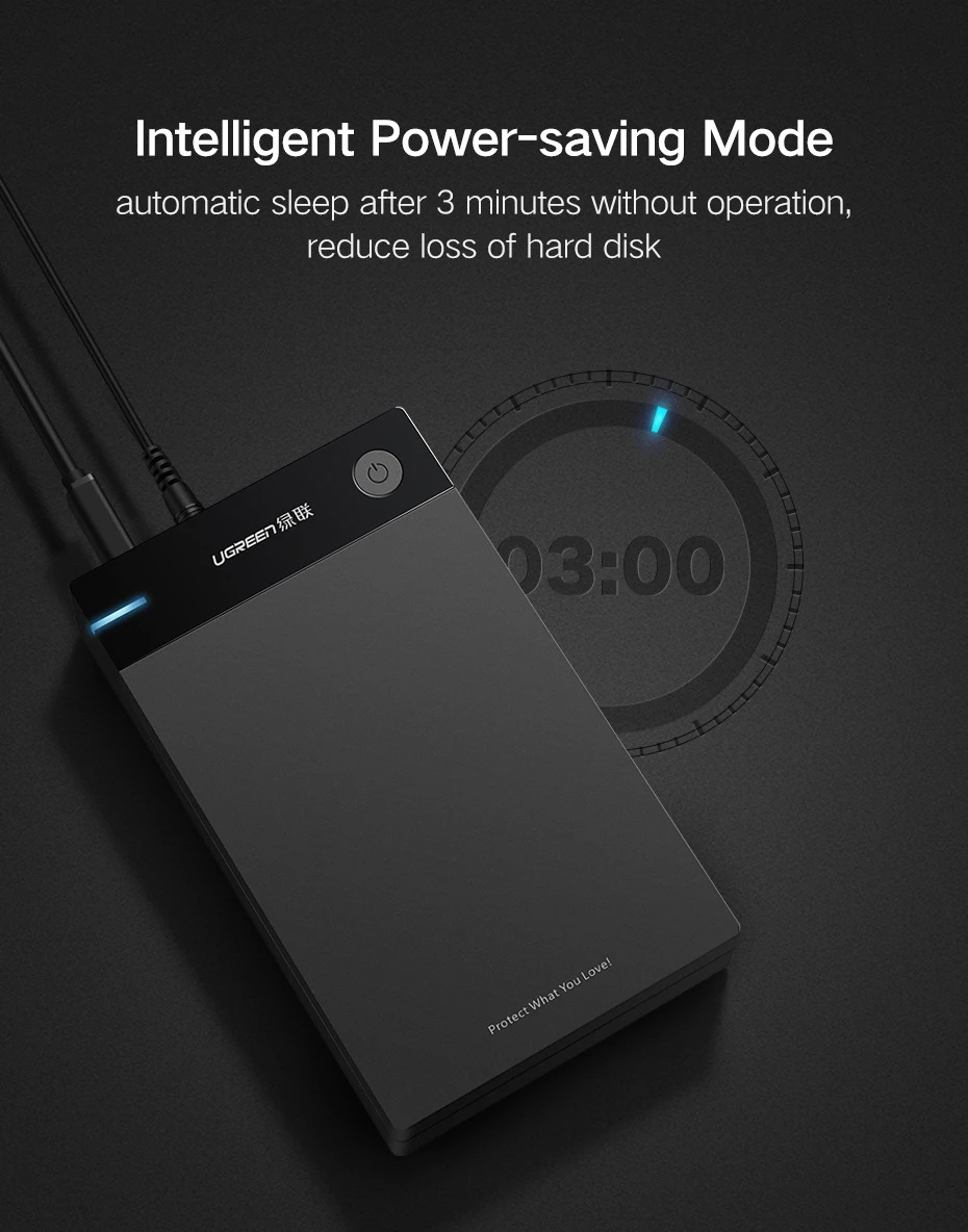 Ugreen HDD чехол 3,5 2,5 SATA для USB 3,0 адаптер внешний жесткий диск Корпус ридер для SSD диск коробка-чехол на HDD HD 3,5 HDD Чехол