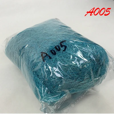 A005-lake blue 10 г/упак. Натуральный сизаль деревенский Свадебный букет для самостоятельного изготовления цветов, Подарочная коробка, посылка, Декор, упаковка - Цвет: A005-lake blue