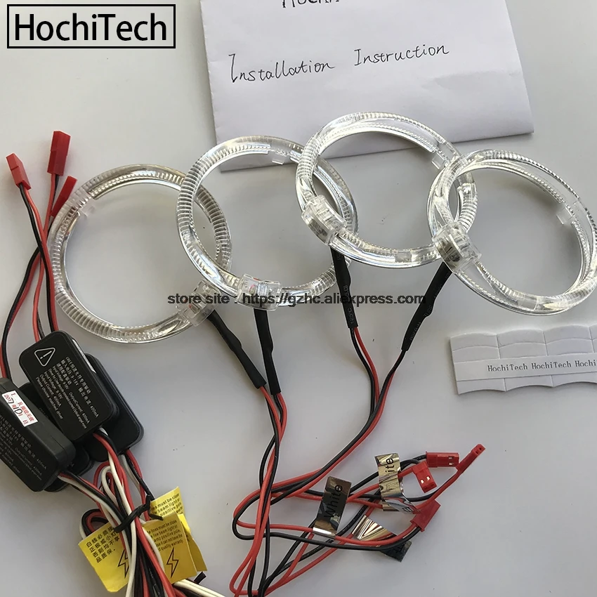 HochiTech Cree чип светодиодного освещения направляющий УГОЛЬНИК Глаза Комплект Белый