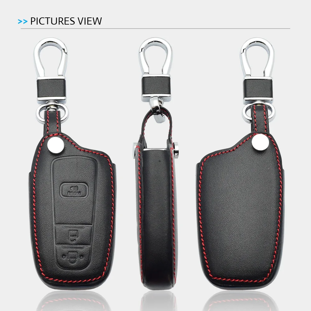 Кожаный чехол для ключей автомобиля для Toyota CHR C-HR Prius 2+ 1 кнопки смарт-пульт Fobs оболочка Крышка Брелок защитная сумка