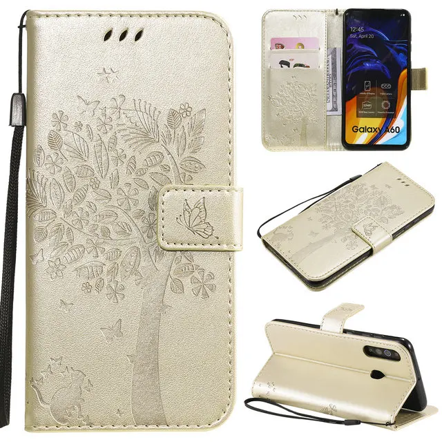 3D тиснение кожаный флип для Coque samsung A50 Чехол samsung A70 Чехол Флип Etui для samsung Galaxy A40 чехол A30S A20E A10 A 50 S