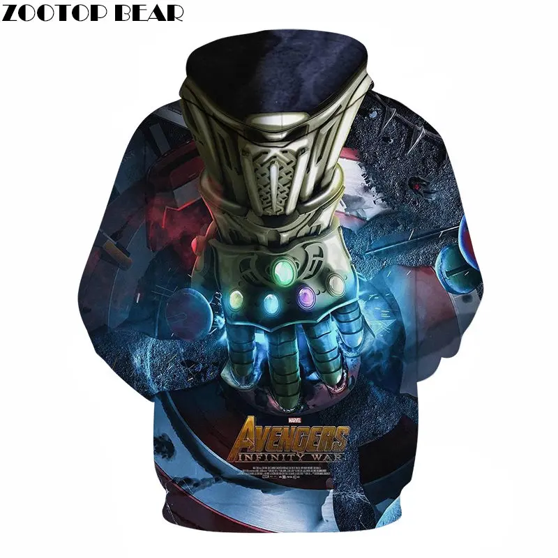 Значок с 3D принтом Мстители 4 Мужская толстовка Marvel пуловер спортивный костюм весенние толстовки уличная одежда 6XL Мстители эндгейм ZOOTOPBEAR