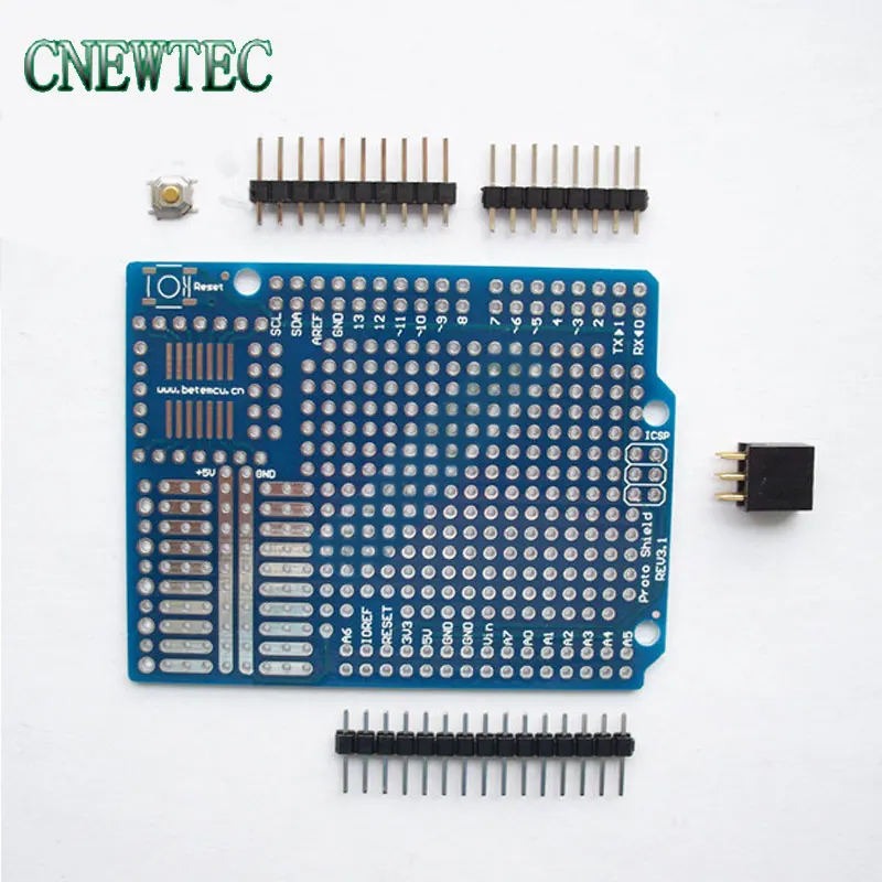 1 шт. стандартная Защитная плата Proto для Arduino совместимая улучшенная версия