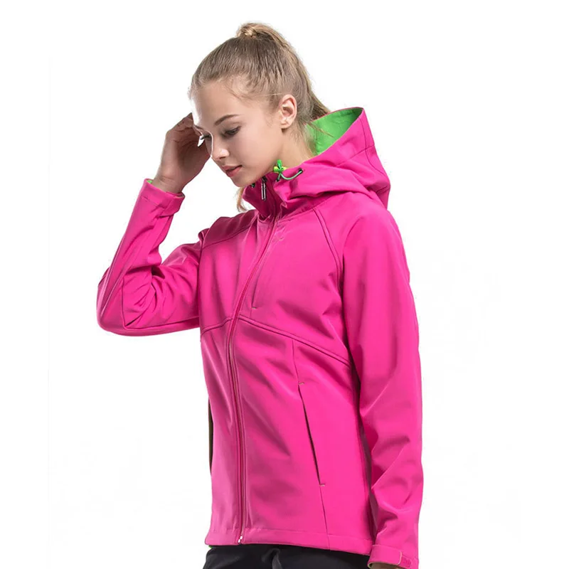 Женская водонепроницаемая флисовая куртка с капюшоном весна осень|Походные