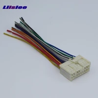 liislee car cd dvd player power wire cable plug for hyundai for kia 19992007 plugs into factory radio din iso female