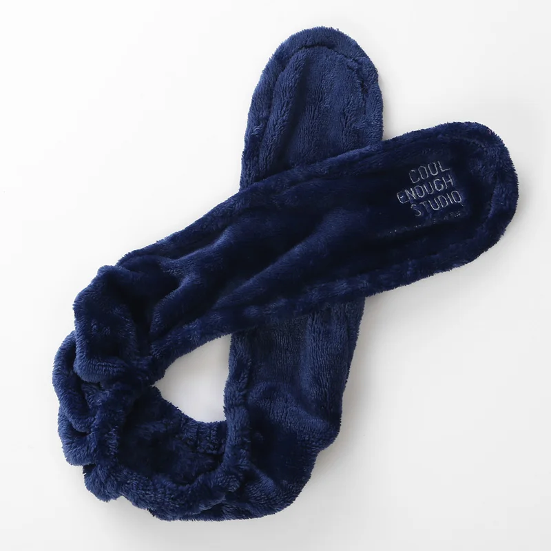 Long Navy Новые модные женские милые большие уши удобные мытье лица Приманка Держатель волос эластичная повязка на голову ободки для девочек аксессуары для волос - Цвет: Long Navy