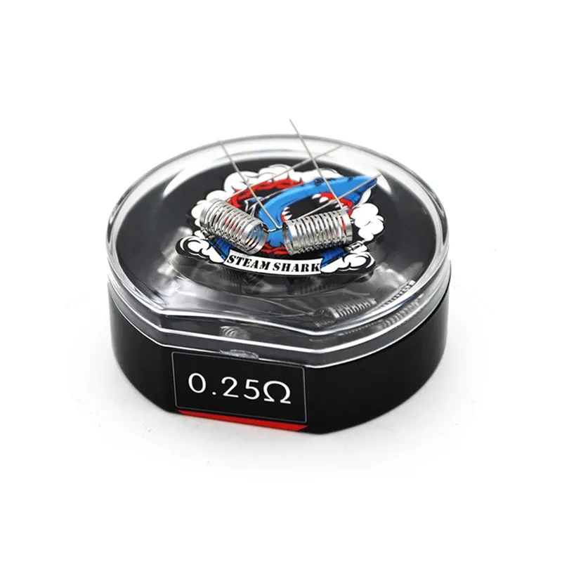 10/шт Оригинальная SteamShark Notch катушка 0.25ohm предварительная сборка SS316