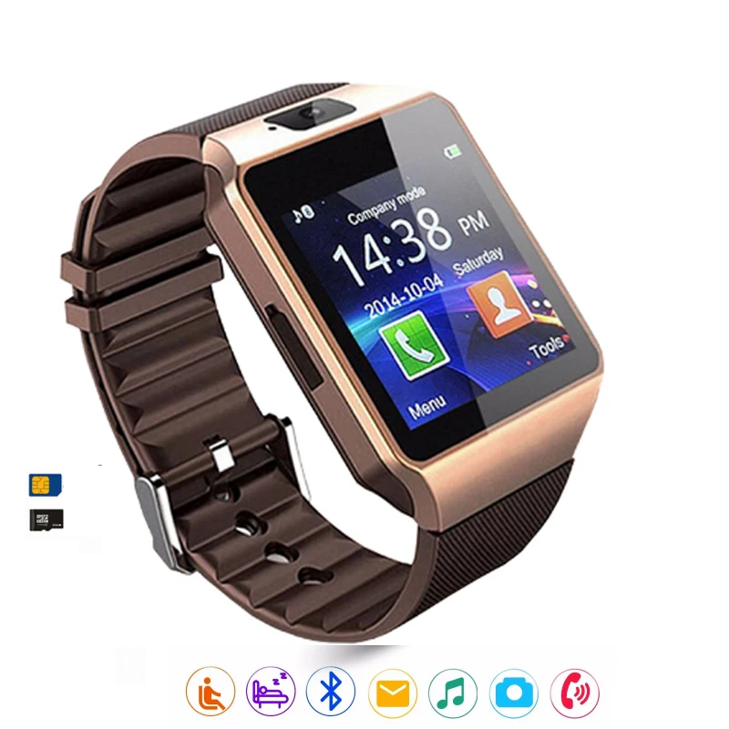 Dz09 Bluetooth Smartwatch сенсорные часы умные телефон поддержка SIM/TF карты камера смартфон