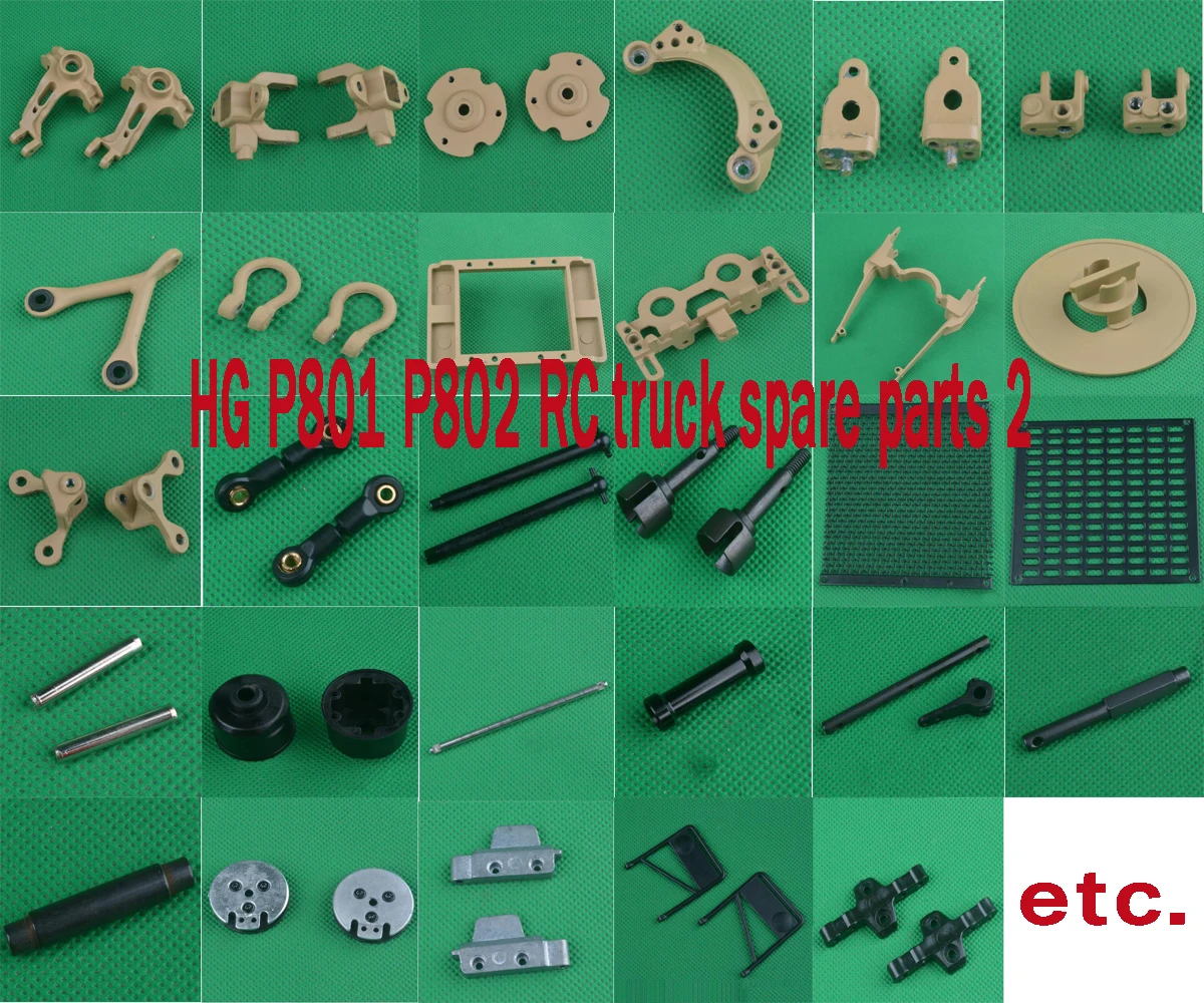 HG P801 P802 1/12 8X8 RC высокой имитации atlon США запасные части для военного грузовика