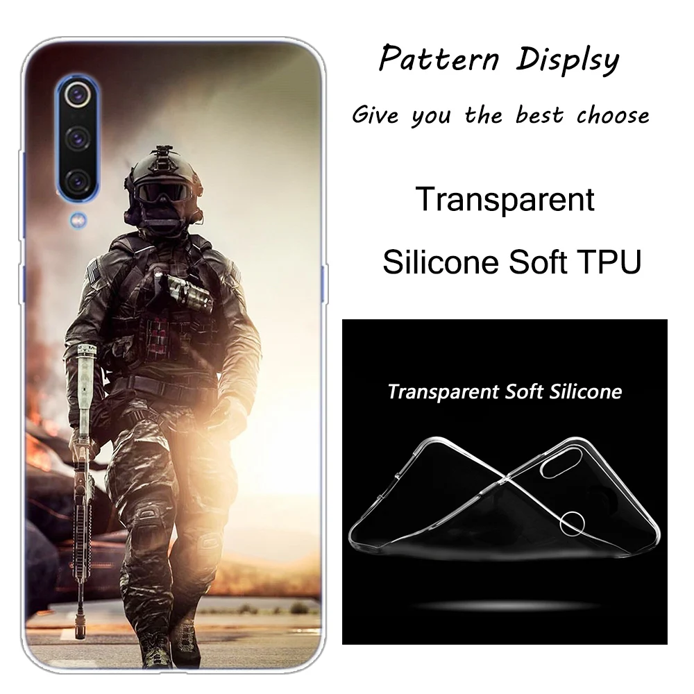 005 Лидер продаж армейские солдатские силиконовый чехол для Xiaomi Pocophone F1 9 T 9 9SE 8 A2 Lite A1 A2 Mix3 Redmi K20 7A Note 4 4X5 6 7 Pro S2 крышка - Цвет: 005