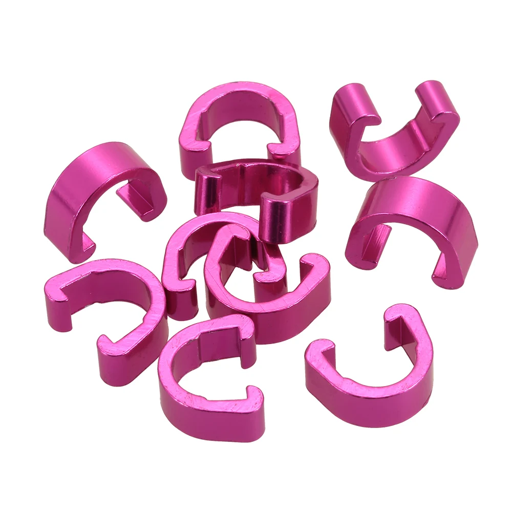 Lixada 10 шт. многоразовые зажимы для тормозного троса велосипедной рамы тормозной