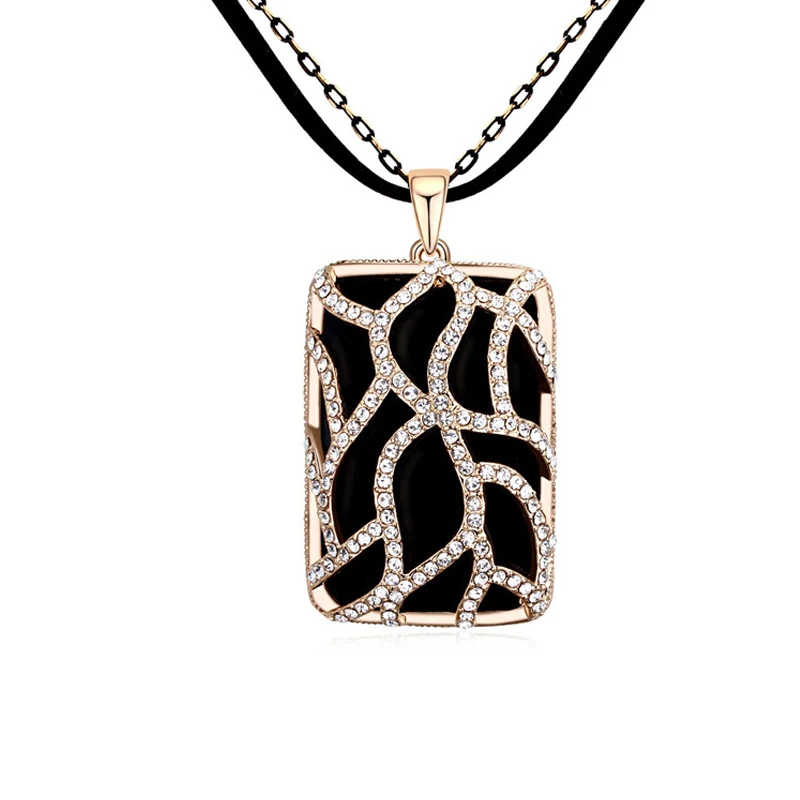 Новый Подвески женщин Австрия Кристалл свитер цепи Магия Space|pendant necklace|necklace