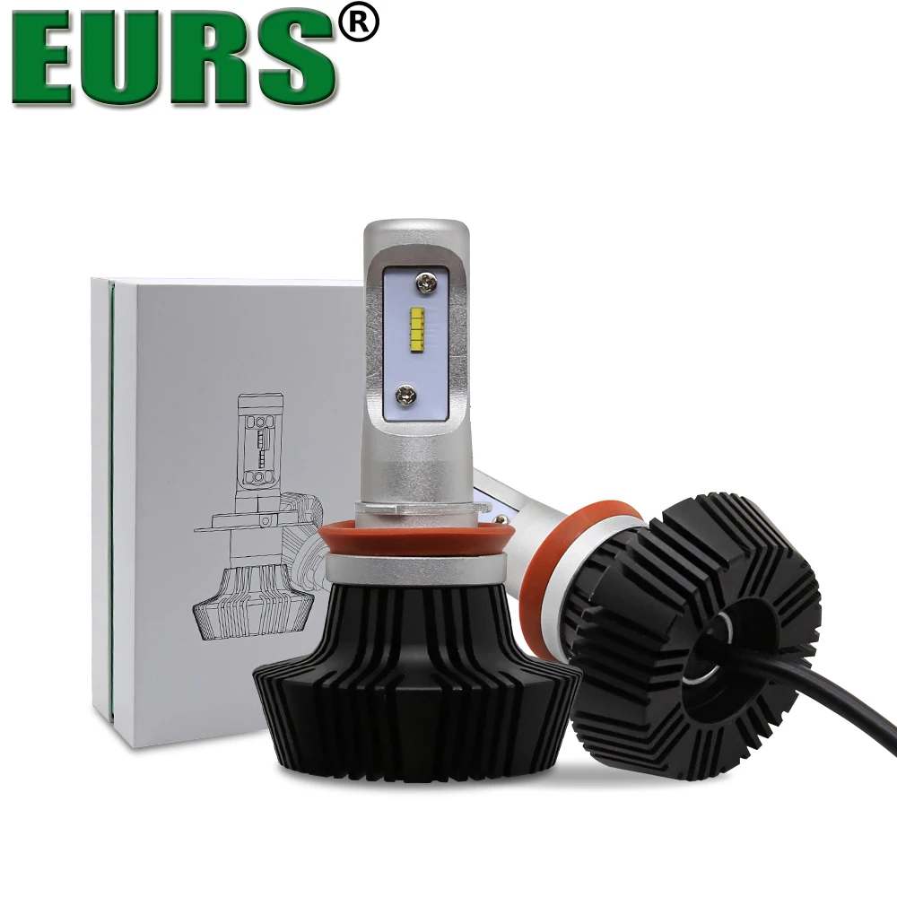 EURS G7 H4 светодиодный лампы H7 фара 12 V 24 6500 K 8000LM Hi/Lo луч светильник H1 H11 H3 HB3 HB4 9012