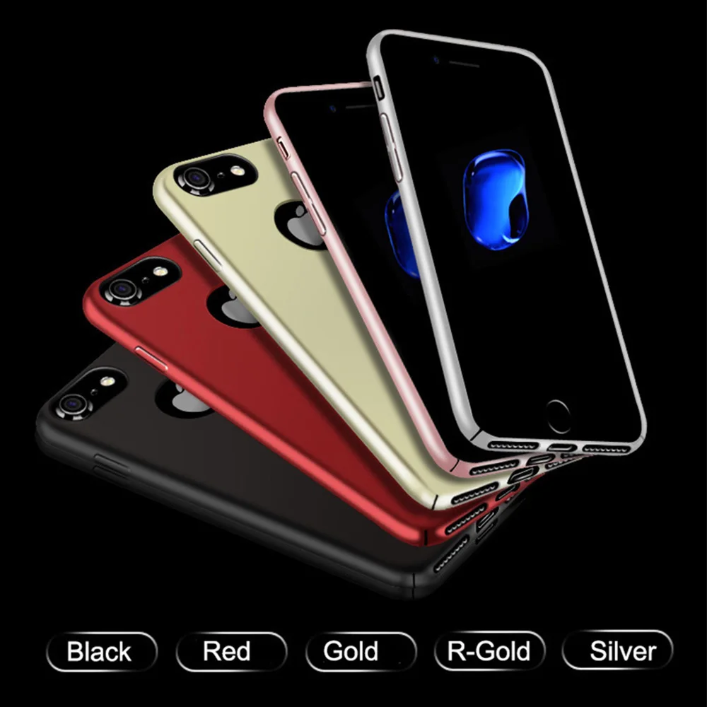 Чехол для Телефона iPhone X 6 6s Plus защитный чехол на 360 градусов Жесткий из