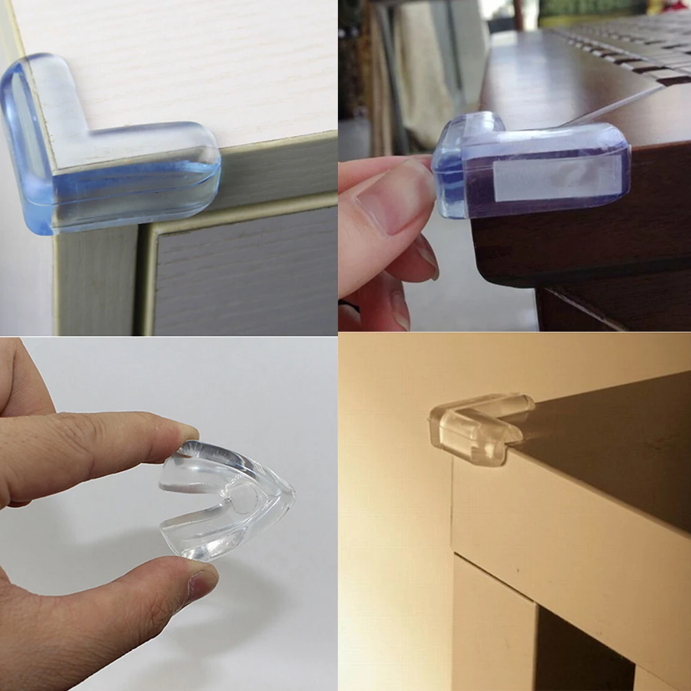 4 шт. прозрачные силиконовые защитные накладки на углы стола|edge corner guard|corner guardtable
