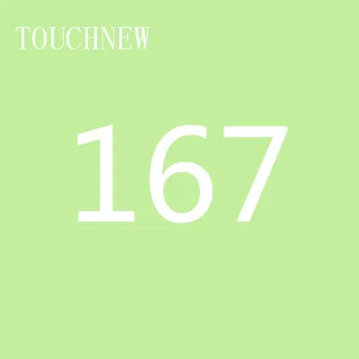 167 TOUCHNEW, 168 цветов, одиночные художественные маркеры, кисть, эскиз, на спиртовой основе, маркеры, двойная головка, манга, ручки для рисования, товары для рукоделия - Цвет: 167