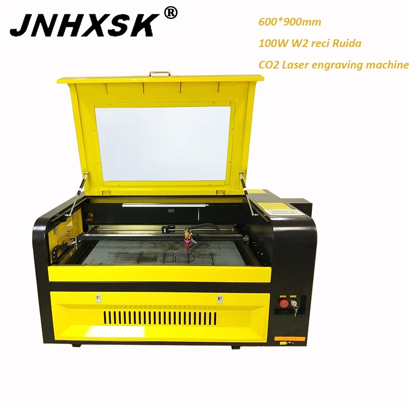 Станок лазерной резки с ЧПУ JNHXSK 100 Вт 3d лазерная гравировальная машина для ткани